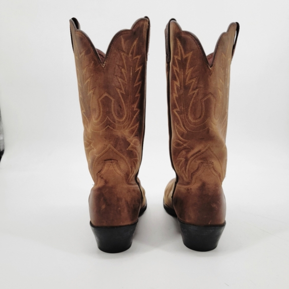 Ariat Heritage R Toe Distressed Brown Cowgirl Western Boots Size 11 EU 42.5 - Picture 6 of 16